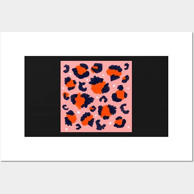 Pink Red Leopard Print Wall Art by Chantilly Designs